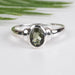 Moldavite Ring 6x4mm Size 8 - InnerVision Crystals