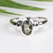 Moldavite Ring 7x5mm Size 5.5 - InnerVision Crystals