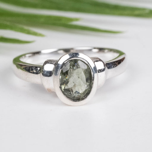 Moldavite Ring 7x5mm Size 6 - InnerVision Crystals