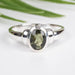 Moldavite Ring 7x5mm Size 6.5 - InnerVision Crystals