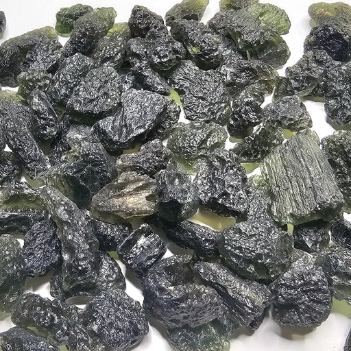 Moldavite - Small C grade ROUGH 2 - 4 grams each | 50 gram Lot WHOLESALE - InnerVision Crystals