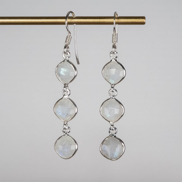 Moonstone Earrings 7mm - InnerVision Crystals