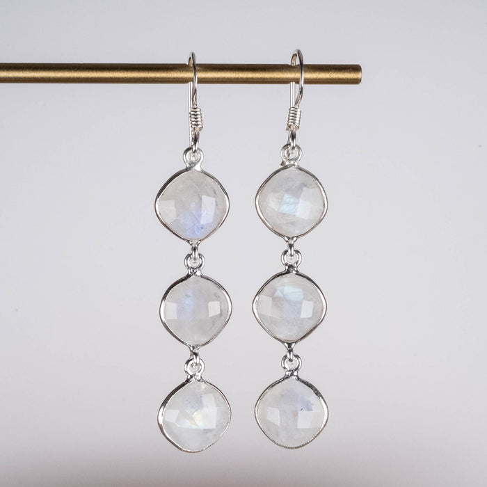 Moonstone Earrings 9mm - InnerVision Crystals