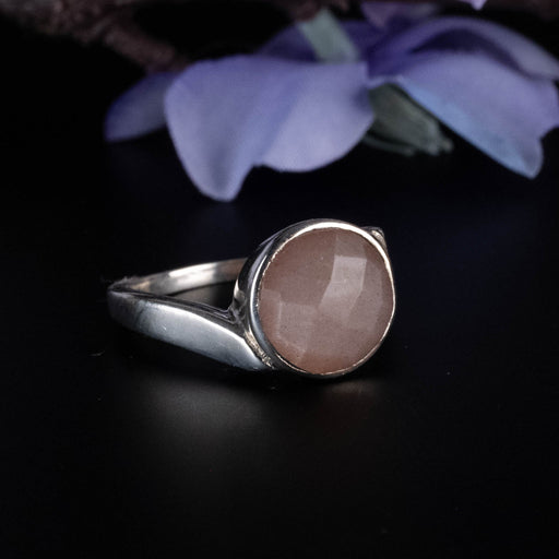 Moonstone Ring 10mm Size 8 - InnerVision Crystals