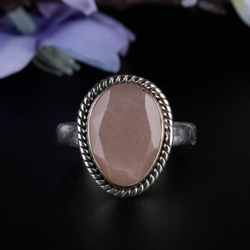 Moonstone Ring 15x11mm Size 10 - InnerVision Crystals