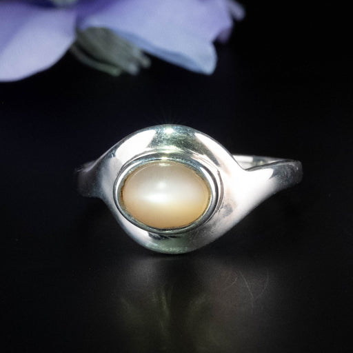 Moonstone Ring 8x6mm Size 9.5 - InnerVision Crystals