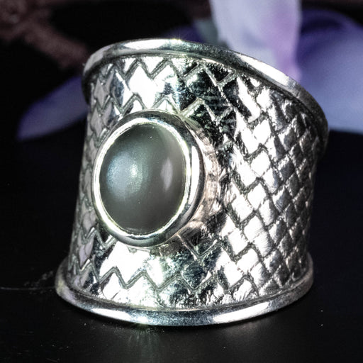 Moonstone Ring 9x6mm Size 6.5 - InnerVision Crystals