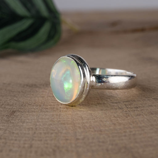 Opal Ring 10x8mm Size 7 - InnerVision Crystals