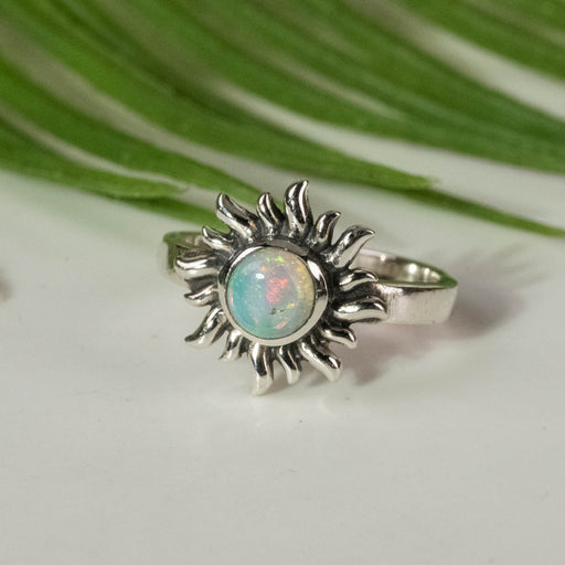 Opal Ring 5mm Size 5 - InnerVision Crystals