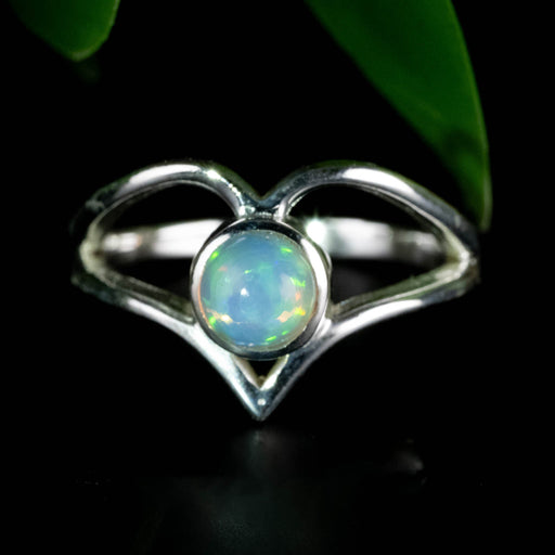 Opal Ring 5mm Size 5.5 - InnerVision Crystals