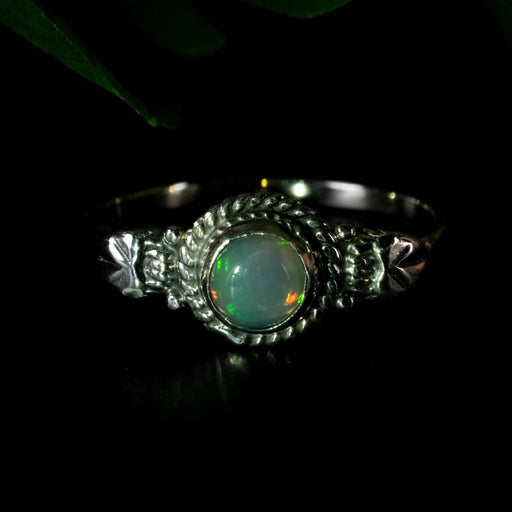Opal Ring 5mm Size 7 - InnerVision Crystals