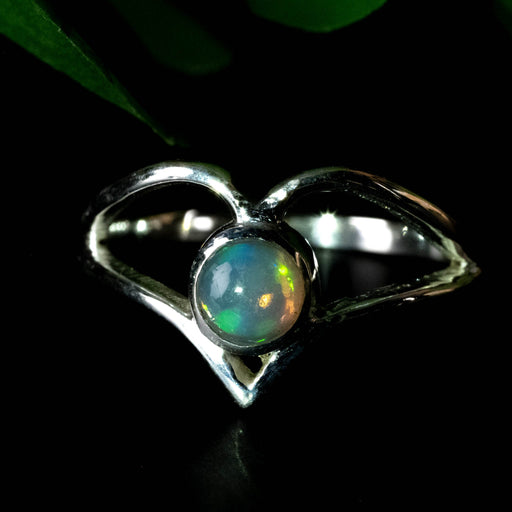Opal Ring 5mm Size 7.5 - InnerVision Crystals