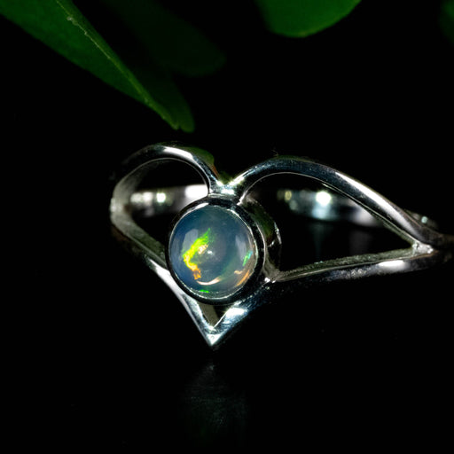 Opal Ring 5mm Size 8.5 - InnerVision Crystals