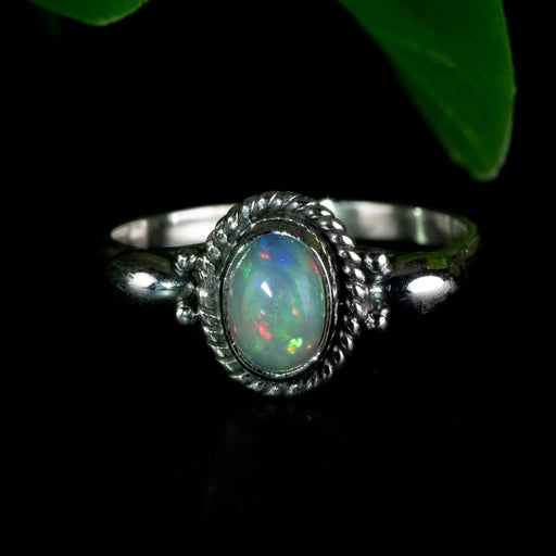 Opal Ring 6x4mm Size 5.5 - InnerVision Crystals