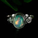 Opal Ring 8x6mm Size 8.5 - InnerVision Crystals