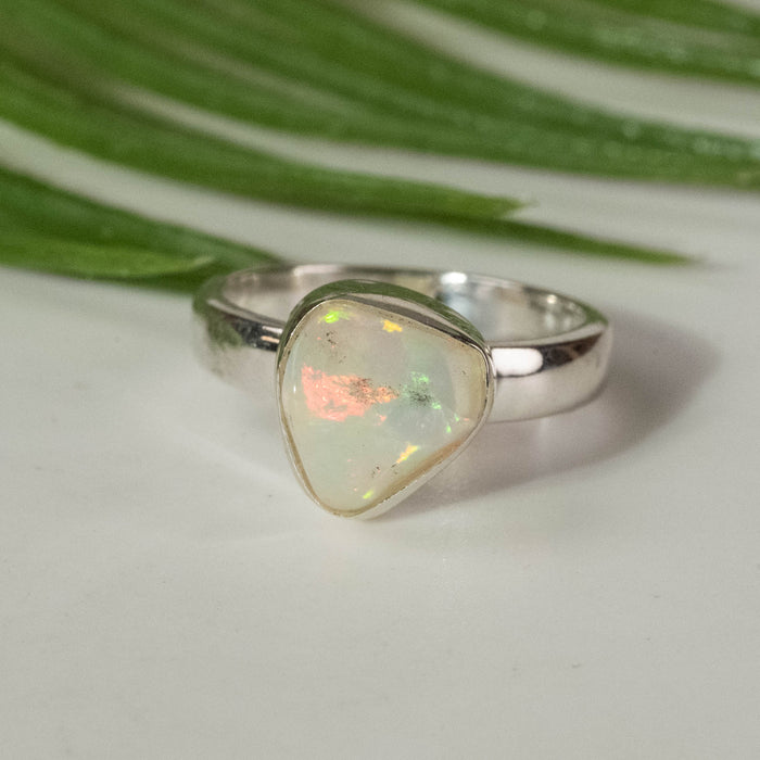 Opal Ring 9x8mm Size 5 - InnerVision Crystals