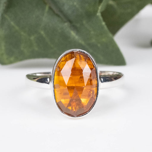 Orange Kyanite Ring 11x8mm Size 8 - InnerVision Crystals