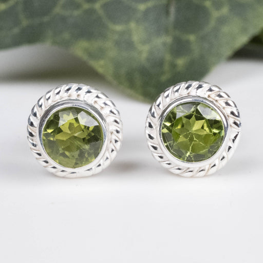 Peridot Earrings 6.5mm - InnerVision Crystals