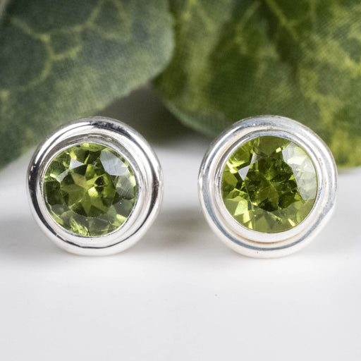 Peridot Earrings 6mm - InnerVision Crystals