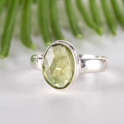 Peridot Ring 10x7mm Size 6 - InnerVision Crystals