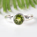 Peridot Ring 7mm Size 8.5 - InnerVision Crystals