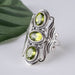 Peridot Ring 8x6mm Size 7 - InnerVision Crystals