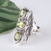Peridot Ring 8x6mm Size 7.5 - InnerVision Crystals