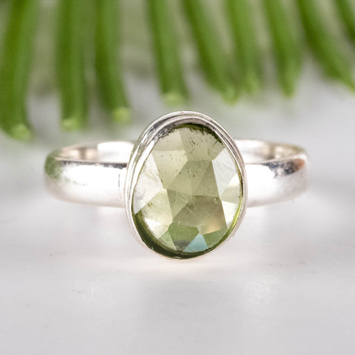Peridot Ring 9x7mm Size 8.5 - InnerVision Crystals