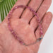 Pink Tourmaline Chip Bracelet .925 Adjustable - InnerVision Crystals