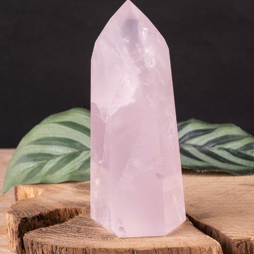 Rose Quartz Polished Point 173 g 92x39mm - InnerVision Crystals