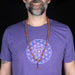 Rudraksha / Bodhi Tree Seed 7mm with Guru 108 Bead Mala Prayer Beads - InnerVision Crystals