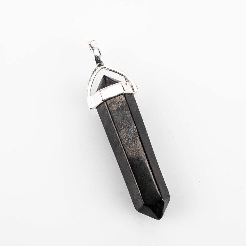 Shungite Hexagon Pendant 34mm - InnerVision Crystals