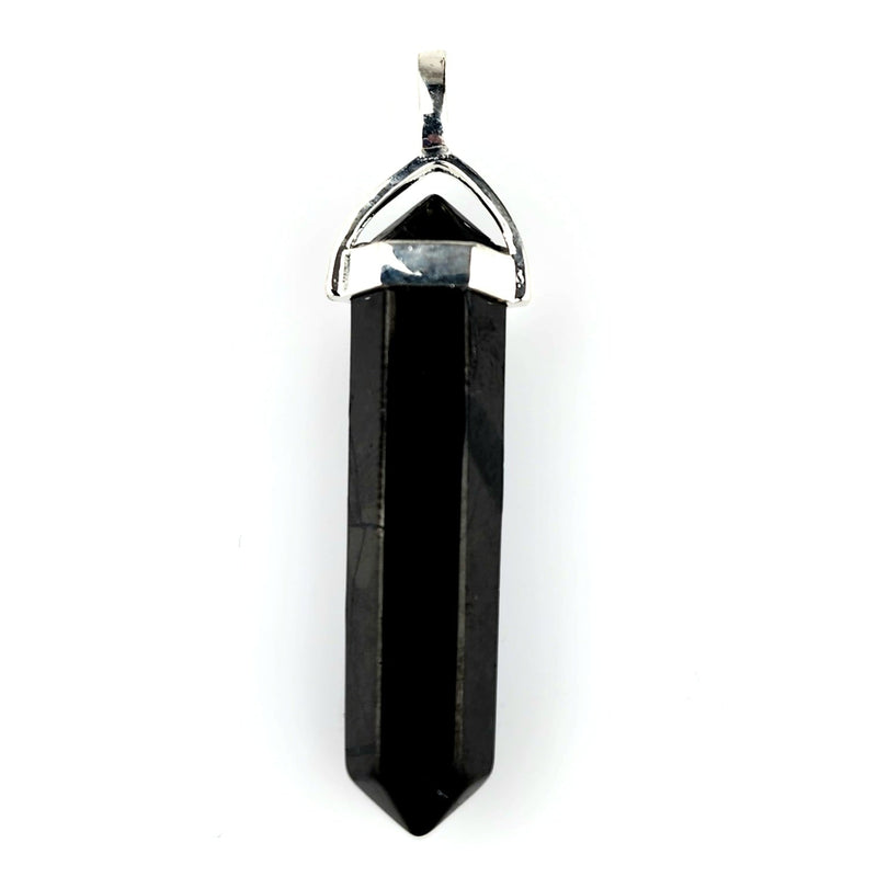 Shungite Hexagon Pendant 34mm - InnerVision Crystals