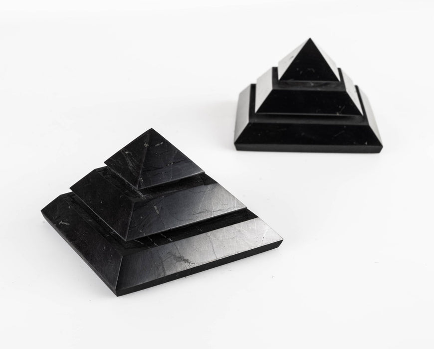 Shungite Saccara Pyramid 50mm - InnerVision Crystals