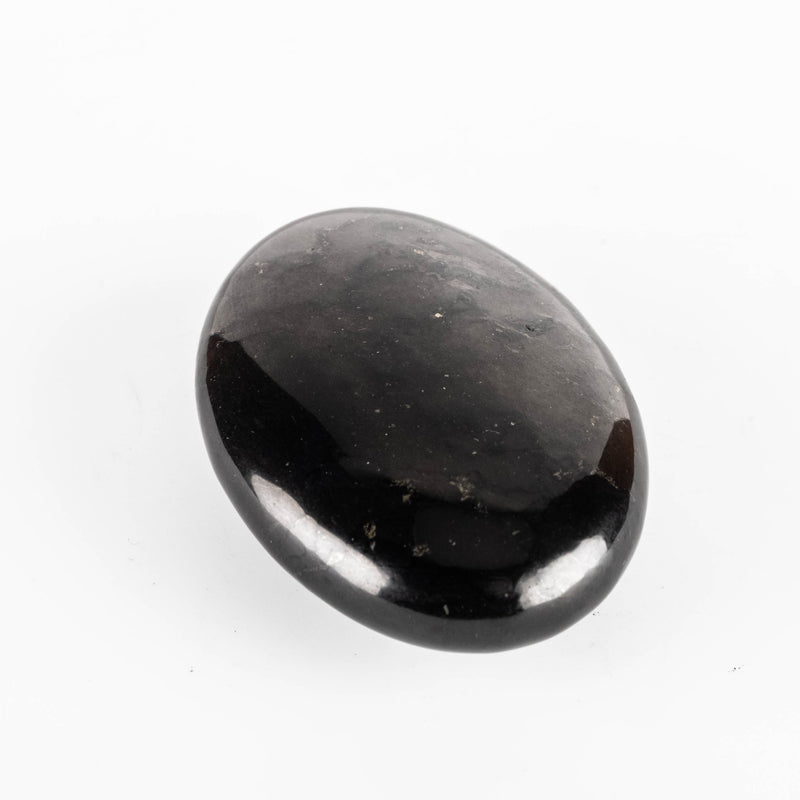Shungite Soap stone / Palm Stone 50mm Oval - InnerVision Crystals