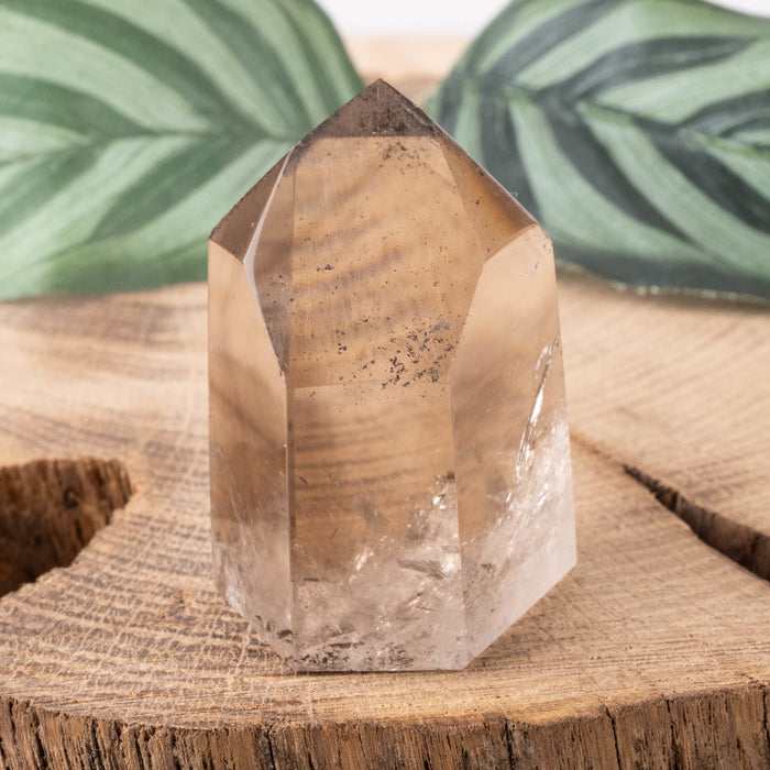 Smoky Lemurian Polished Point 56 g 44x31mm - InnerVision Crystals