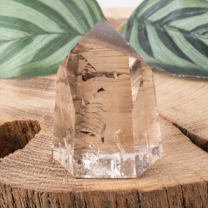 Smoky Lemurian Polished Point 56 g 44x35mm - InnerVision Crystals