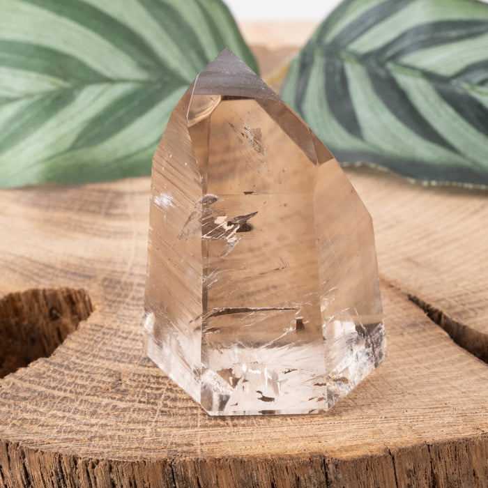 Smoky Lemurian Polished Point 56 g 44x35mm - InnerVision Crystals