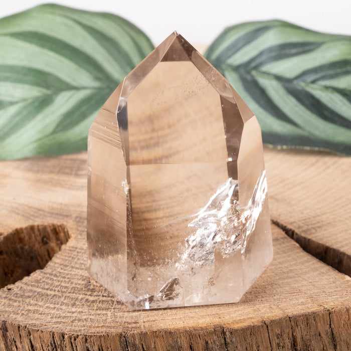 Smoky Lemurian Polished Point 86 g 51x38mm - InnerVision Crystals