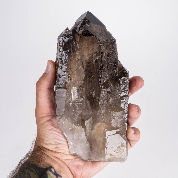 Smoky Quartz Etched Crystal 1540 g 7.2"x4" - InnerVision Crystals