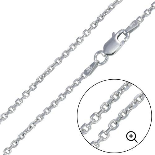 Sterling Silver .925 Cable / Rolo Chain 2mm - InnerVision Crystals