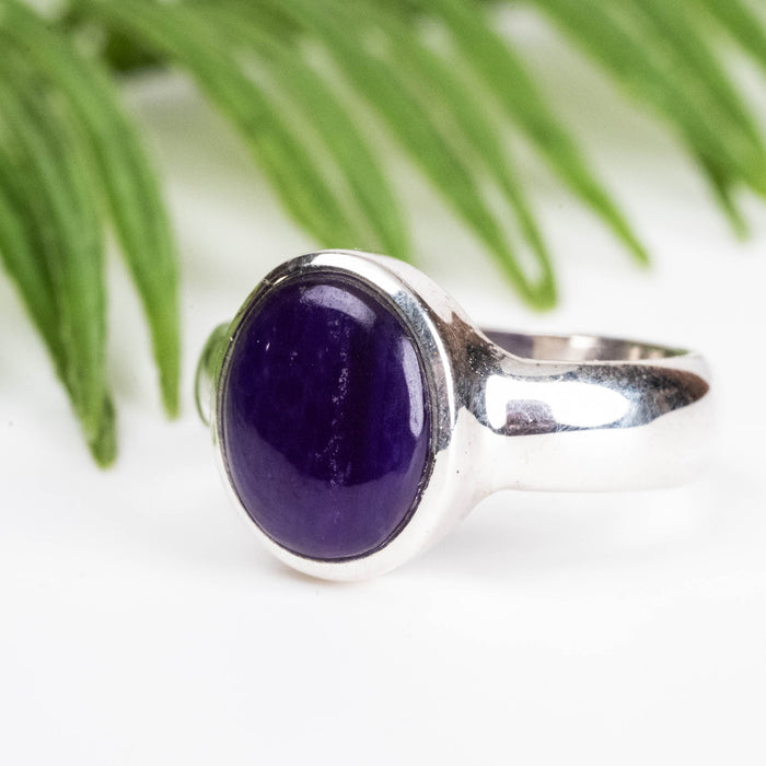 Sugilite Ring 10x8mm Size 7 - InnerVision Crystals