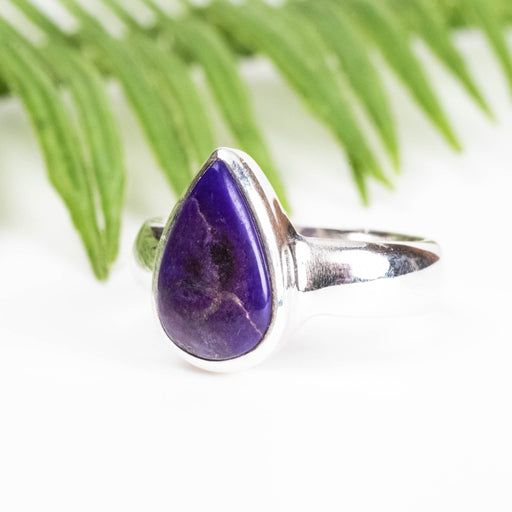 Sugilite Ring 12x8mm Size 8 - InnerVision Crystals
