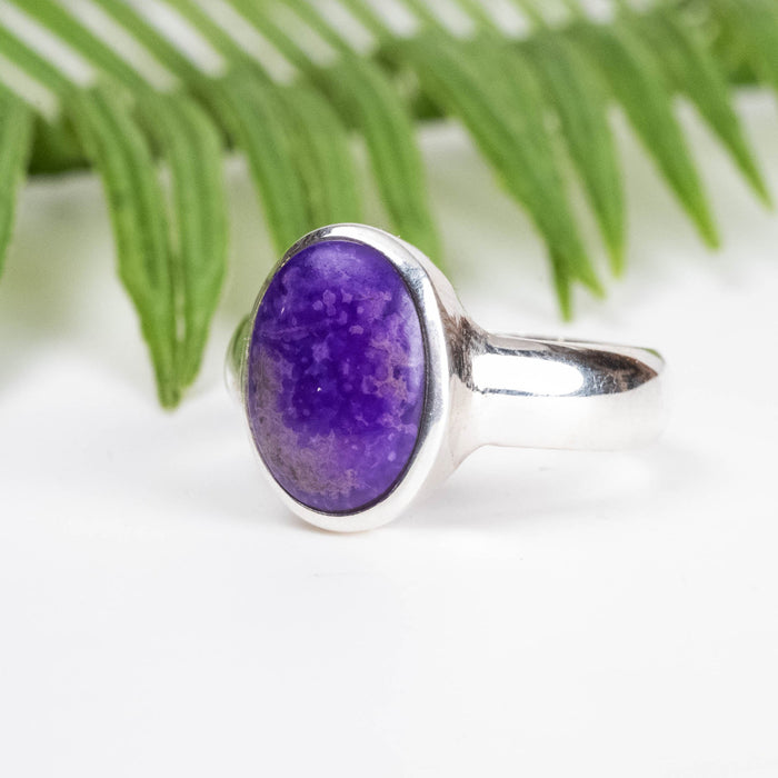 Sugilite Ring 12x8mm Size 9 - InnerVision Crystals