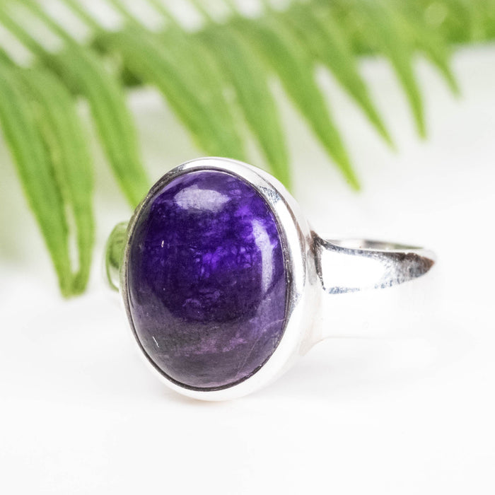 Sugilite Ring 13x10mm Size 10 - InnerVision Crystals
