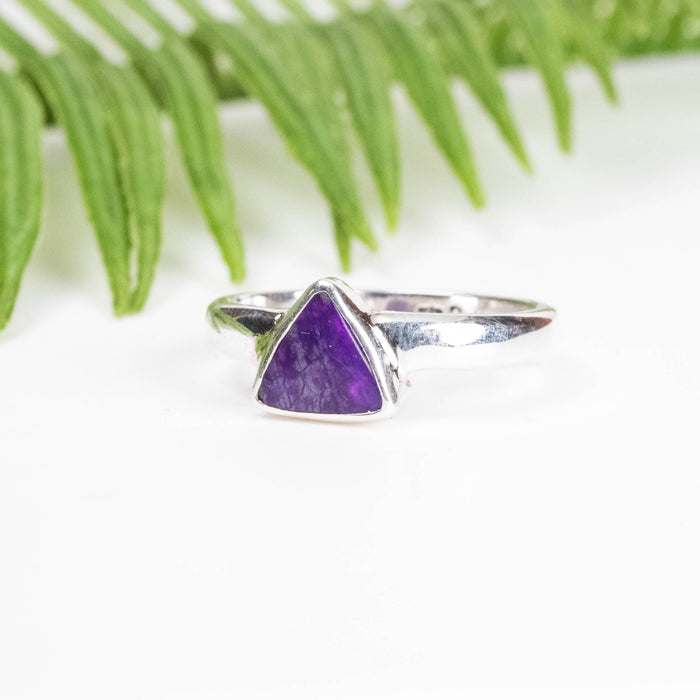 Sugilite Ring 7mm Size 8 - InnerVision Crystals