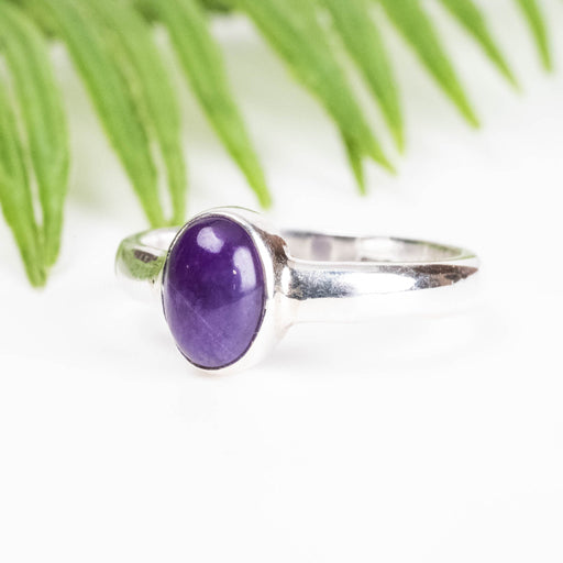 Sugilite Ring 8x6mm Size 7.5 - InnerVision Crystals