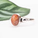 Sunstone Ring 8x6mm Size 9 - InnerVision Crystals