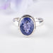 Tanzanite Ring 11x9mm Size 7 - InnerVision Crystals