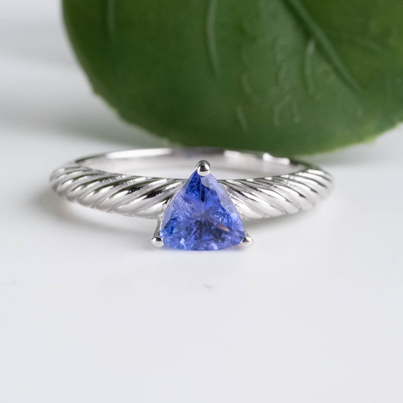 Tanzanite Ring 5.5mm .925 Silver | Choose Size - InnerVision Crystals